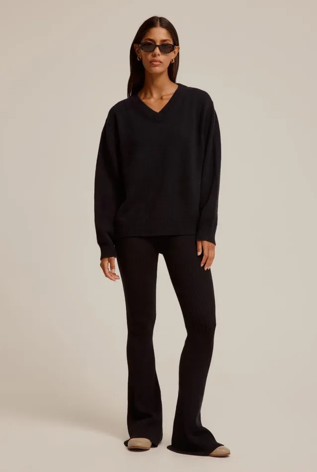 Woman Venroy Pants Rib Knitted Pant