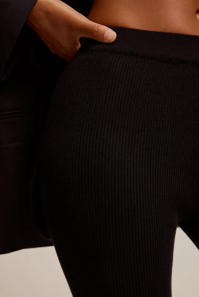 Woman Venroy Pants Rib Knitted Pant