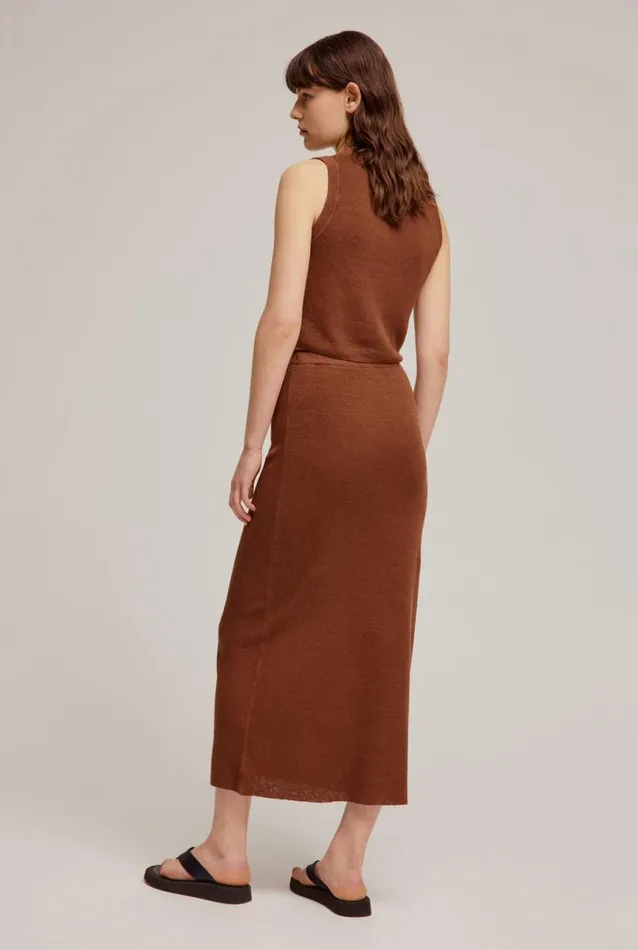 Woman Venroy Skirts Rib Knitted Skirt