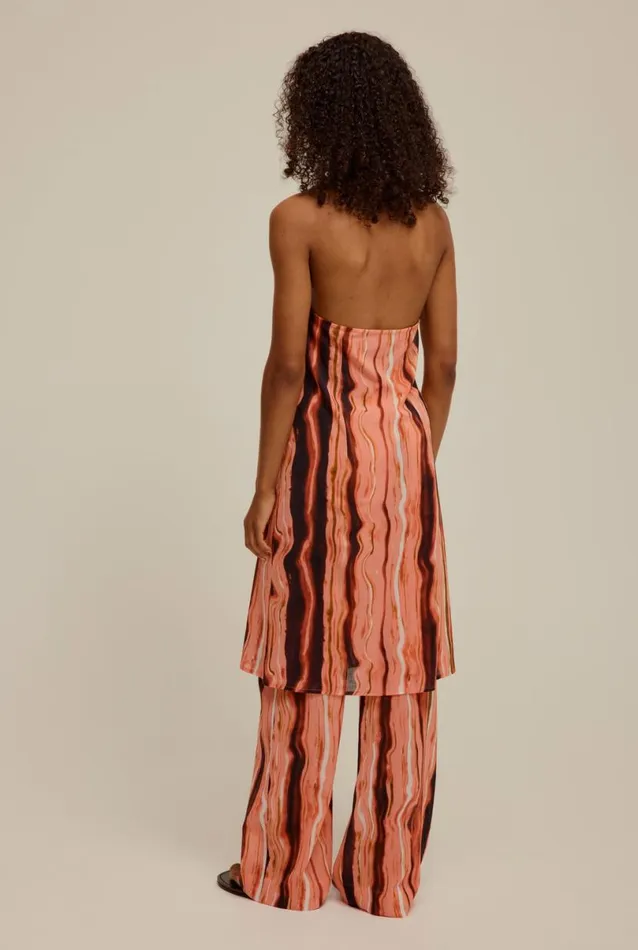 Woman Venroy Tops Crinkle Cotton Halter Vest