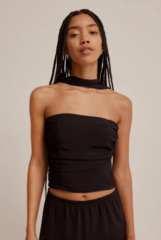 Woman Venroy Tops Reverse Halter Top