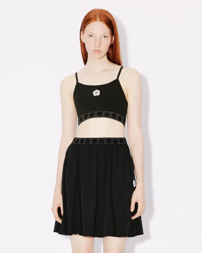 Women 039Boke Flower 20039 Embroidered Bra Black Kenzo Tshirts And Polos