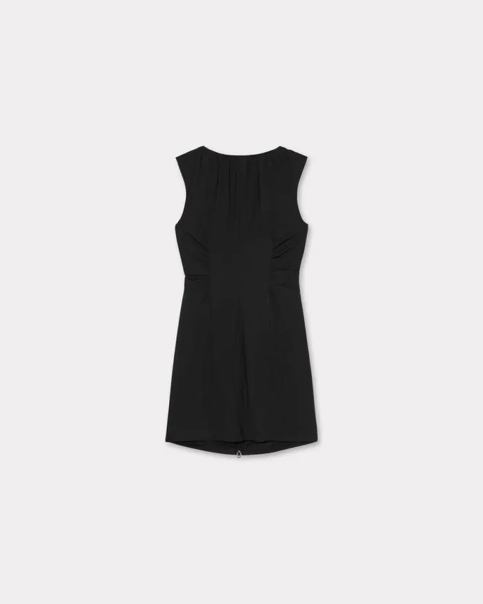 Women 039Boke Flower 20039 Fitted Dress In Technical Cotton Black Kenzo Dresses And Skirts