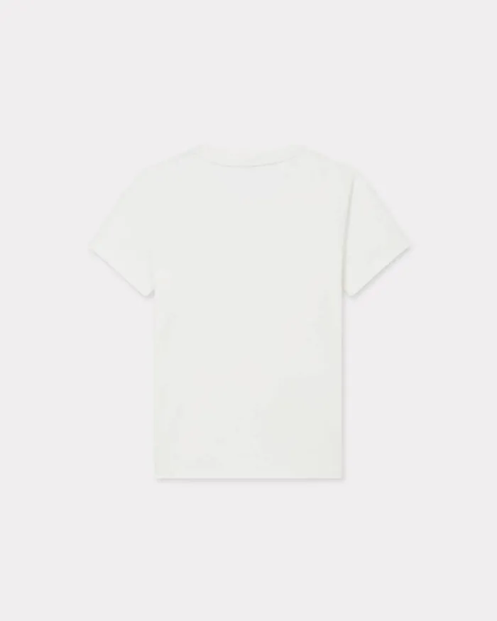 Women 039KENZO VERDY MARKET039 Embroidered Cotton Tshirt Off White Kenzo Tshirts And Polos