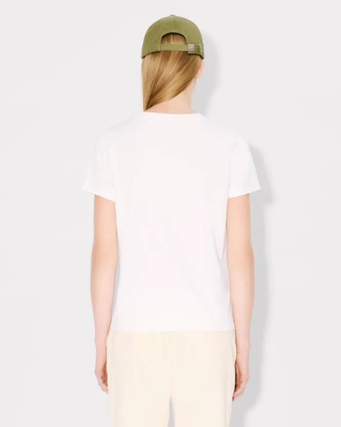 Women 039KENZO VERDY MARKET039 Embroidered Cotton Tshirt Off White Kenzo Tshirts And Polos