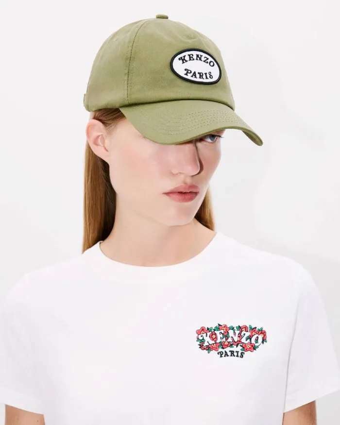 Women 039KENZO VERDY MARKET039 Embroidered Cotton Tshirt Off White Kenzo Tshirts And Polos