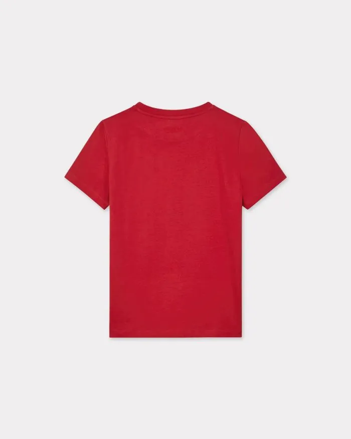 Women 039Lunar New Year039 Embroidered Cotton Tshirt Cherry Kenzo Tshirts And Polos