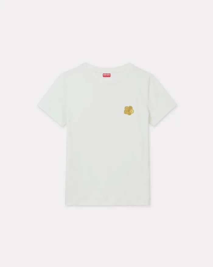 Women 039Lunar New Year039 Embroidered Cotton Tshirt Off White Kenzo Tshirts And Polos