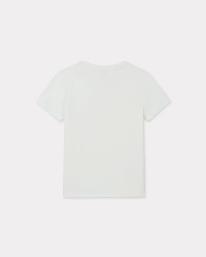 Women 039Lunar New Year039 Embroidered Cotton Tshirt Off White Kenzo Tshirts And Polos