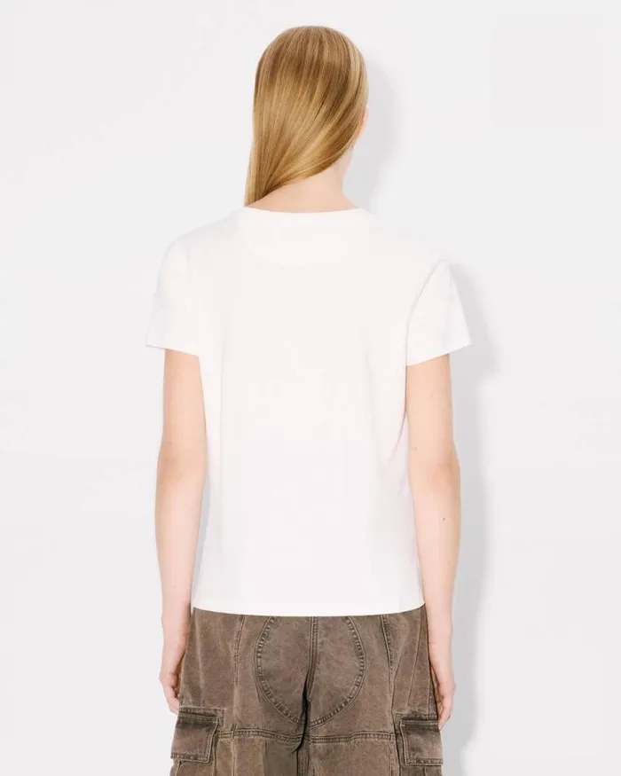 Women 039Lunar New Year039 Embroidered Cotton Tshirt Off White Kenzo Tshirts And Polos