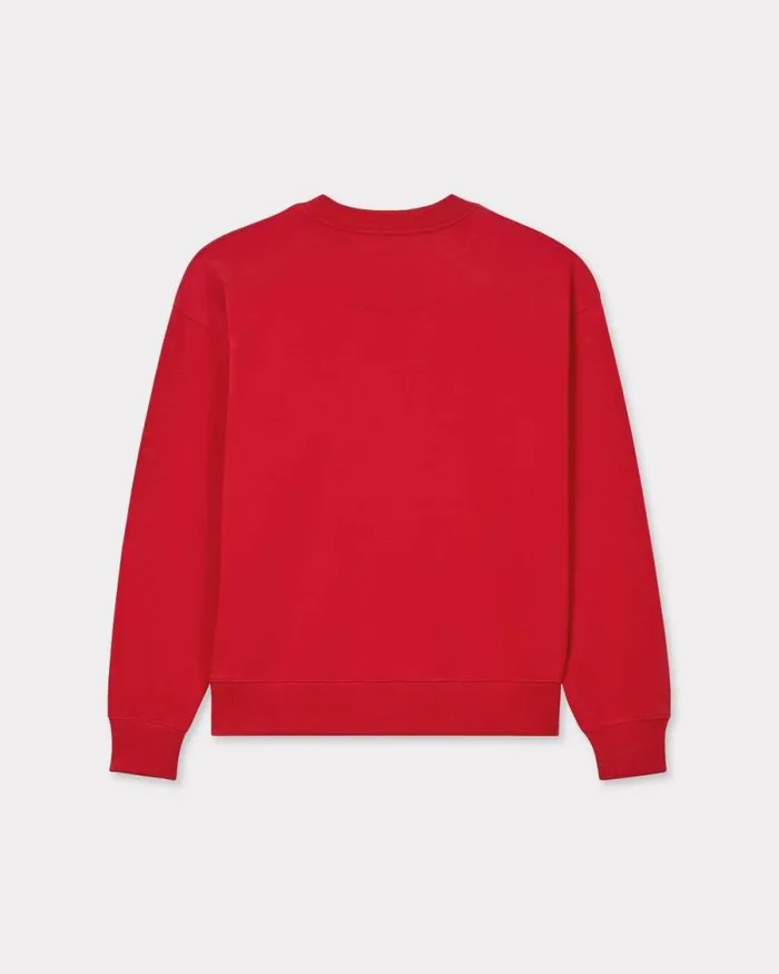 Women 039Lunar New Year039 Embroidered Sweatshirt In Cotton Cherry Kenzo Sweatshirts And Hoodies