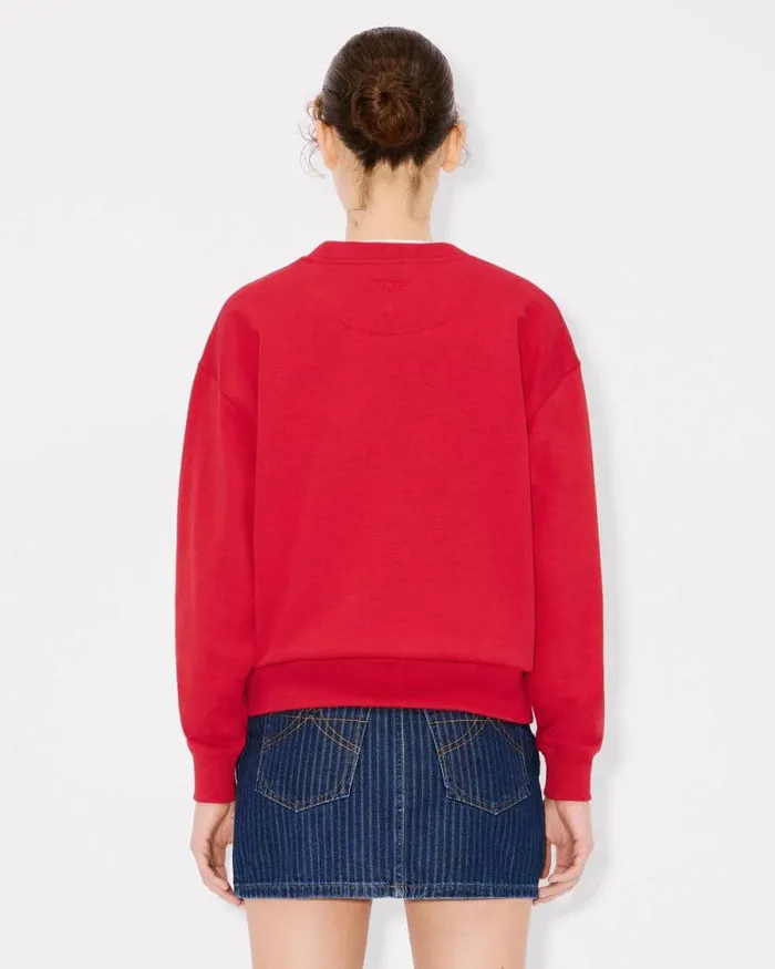 Women 039Lunar New Year039 Embroidered Sweatshirt In Cotton Cherry Kenzo Sweatshirts And Hoodies