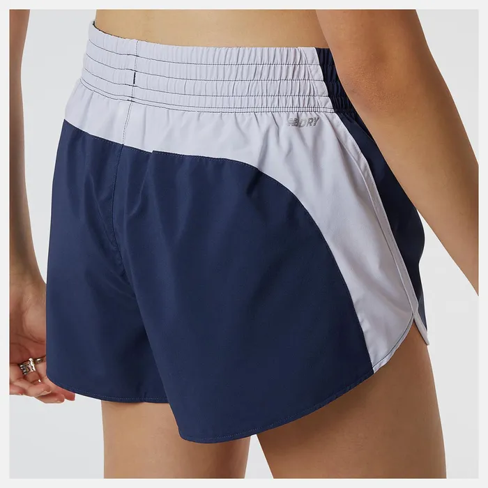 Women Accelerate 25 Inch Short Natural Indigo New Balance Shorts