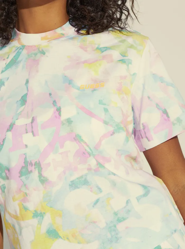 Women Activewear GUESS Eco Dye Pop Ashleigh Active Tshirt