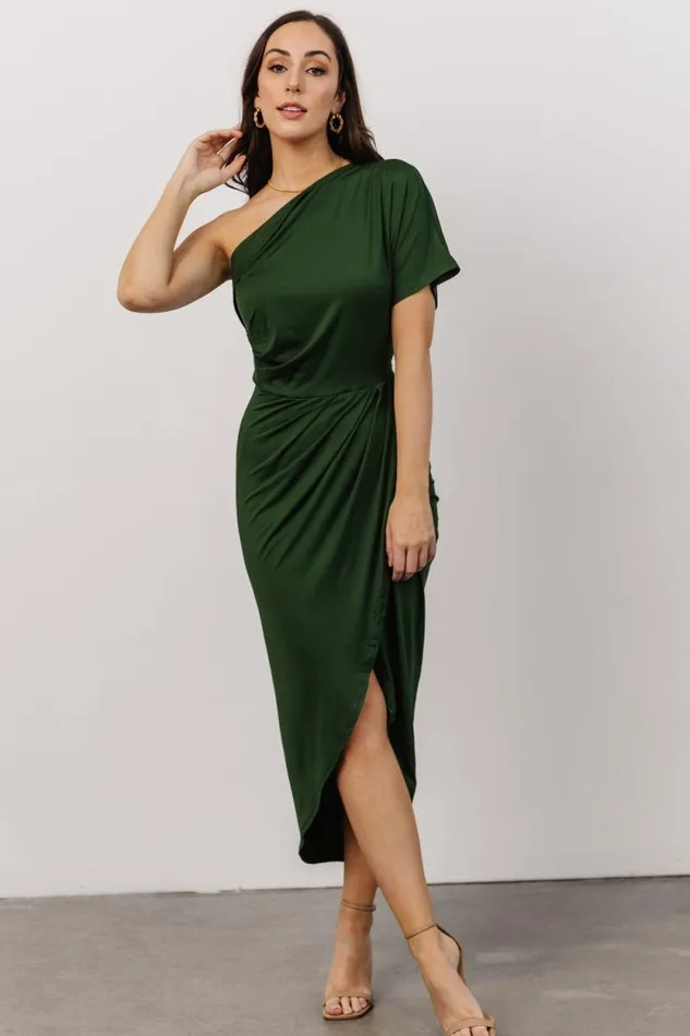 Women Addison Midi Dress Green Baltic Born Midi Dresses Women Addison Midi Dress Green Baltic Born Midi Dresses
