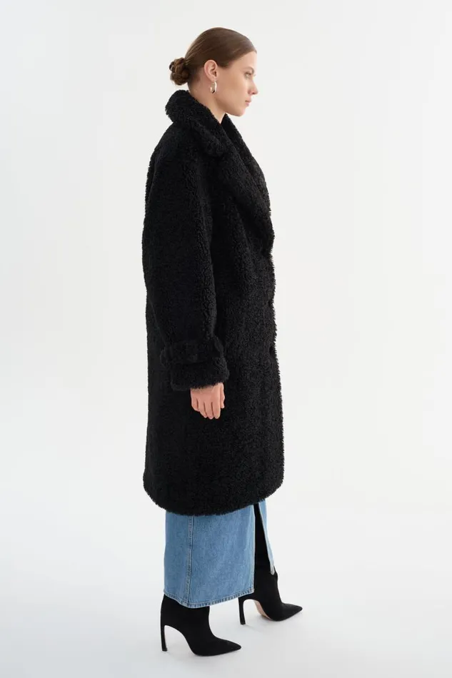 Women ADINA Sherpa Coat Black LAMARQUE Sherpa Women ADINA Sherpa Coat Black LAMARQUE Sherpa