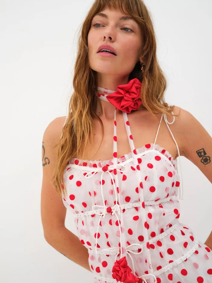 Women Agata Mini Dress Red For Love and Lemons Dresses Women Agata Mini Dress Red For Love and Lemons Dresses