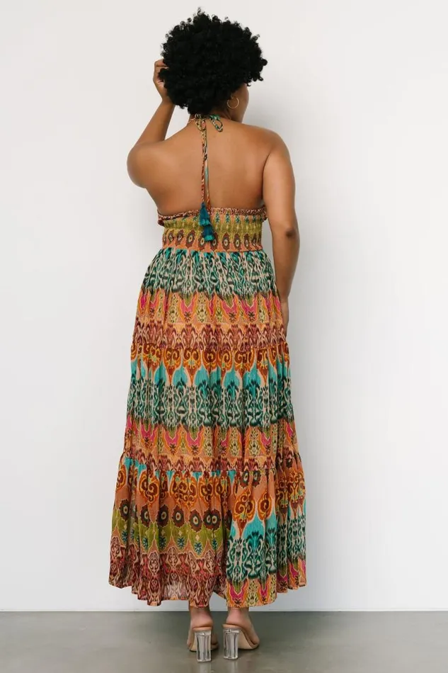 Women Alba Halter Maxi Dress Multi Baltic Born Maxi Dresses