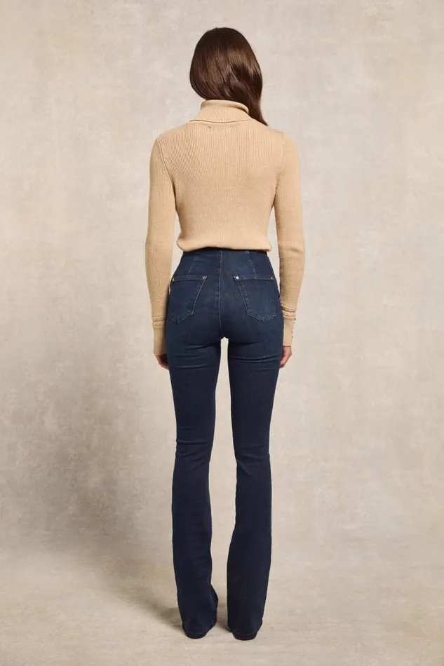 Women Amoria Flared Jean Deep Indigo Holland Cooper Jeans