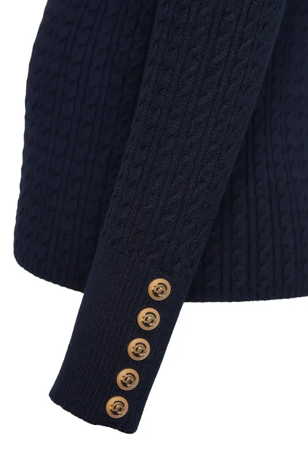 Women Ava Quarter Zip Knit Ink Navy Holland Cooper Knitwear Women Ava Quarter Zip Knit Ink Navy Holland Cooper Knitwear