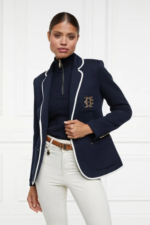 Women Ava Quarter Zip Knit Ink Navy Holland Cooper Knitwear Women Ava Quarter Zip Knit Ink Navy Holland Cooper Knitwear