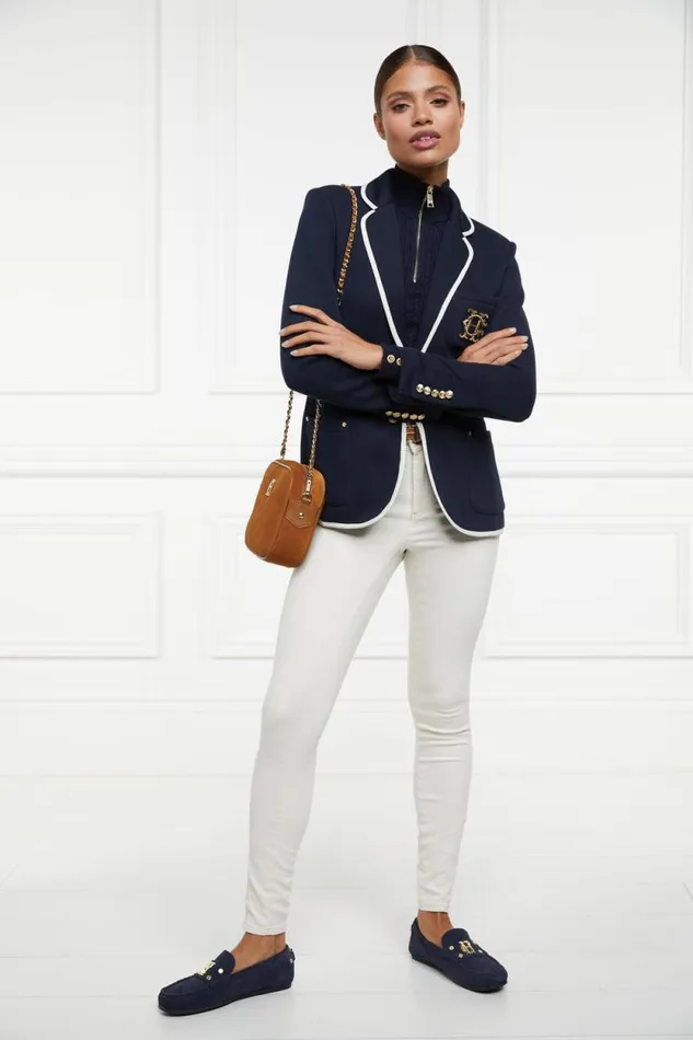 Women Ava Quarter Zip Knit Ink Navy Holland Cooper Knitwear Women Ava Quarter Zip Knit Ink Navy Holland Cooper Knitwear