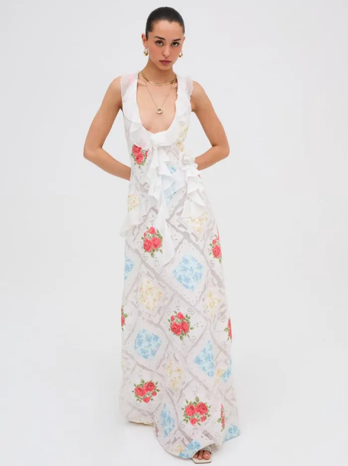 Women Aviana Maxi Dress White For Love and Lemons Dresses Women Aviana Maxi Dress White For Love and Lemons Dresses