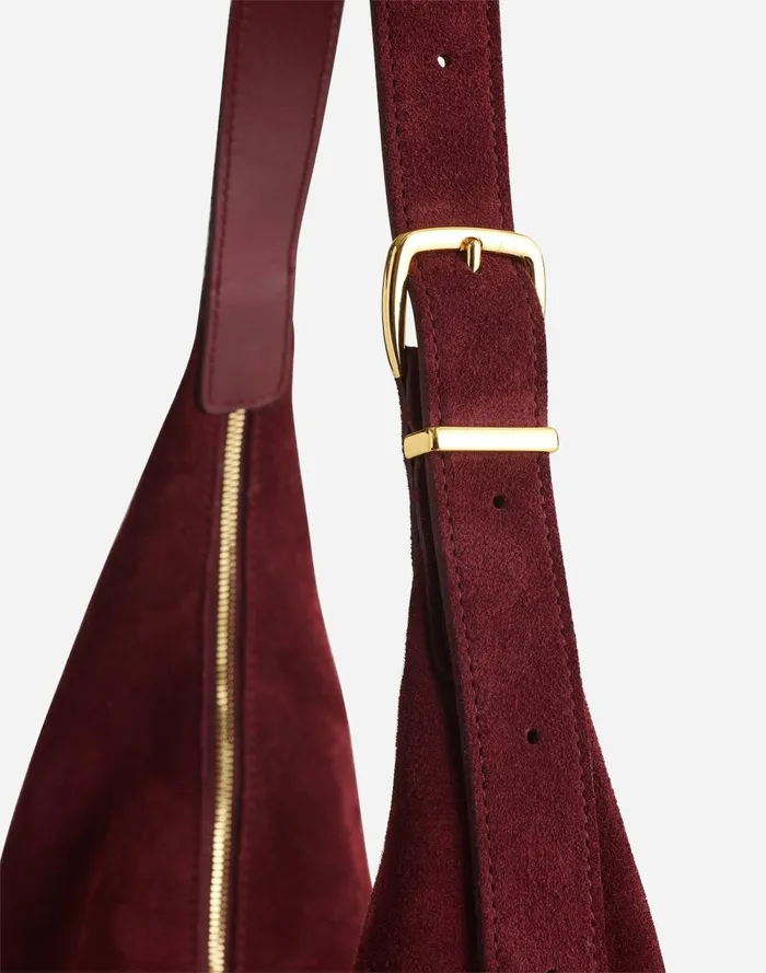 Women Bags Madewell The Essential Curve Shoulder Bag Deep Merlot