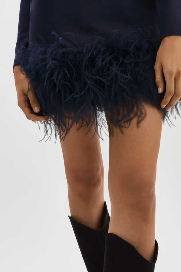 Women BAHIRA Mini Dress Midnight Blue LAMARQUE Dresses Women BAHIRA Mini Dress Midnight Blue LAMARQUE Dresses