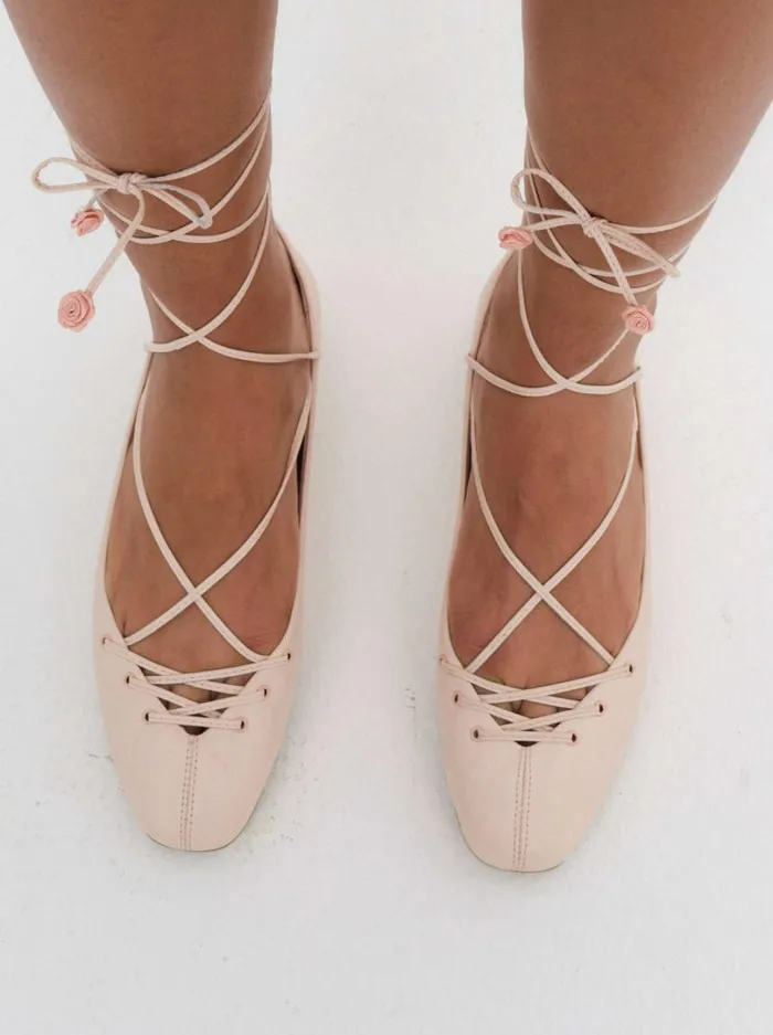 Women Beate Ballet Flats Pink For Love and Lemons Shoes