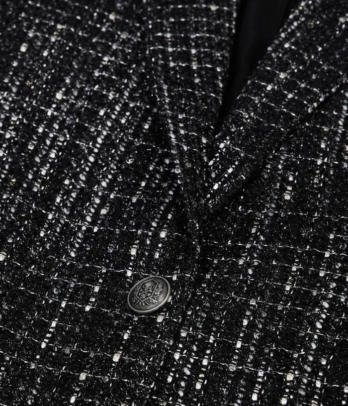 Women Black And White Tweed Suit Jacket THE KOOPLES Blazers and Suits