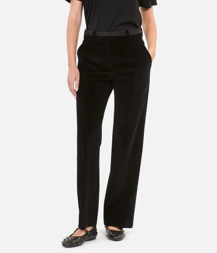 Women Black Corduroy Suit Trousers THE KOOPLES Blazers and Suits