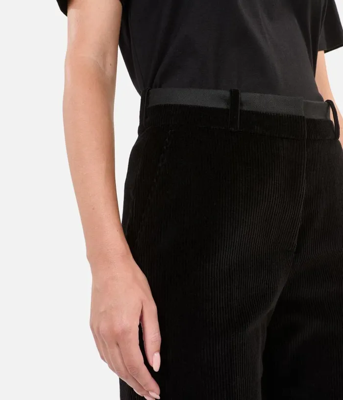 Women Black Corduroy Suit Trousers THE KOOPLES Blazers and Suits