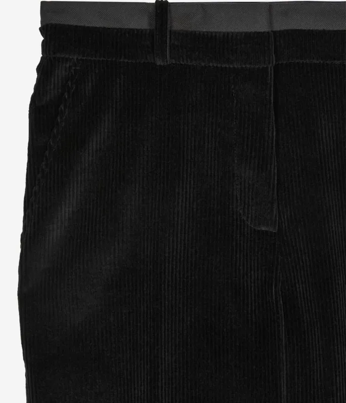 Women Black Corduroy Suit Trousers THE KOOPLES Blazers and Suits