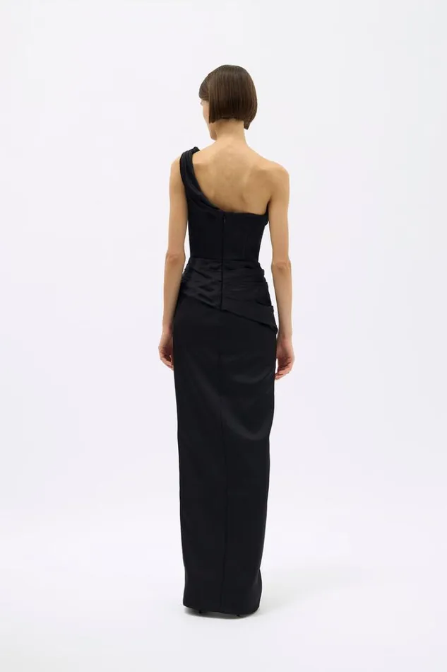 Women Black Dresses Rachel Gilbert DUKE GOWN Women Black Dresses Rachel Gilbert DUKE GOWN