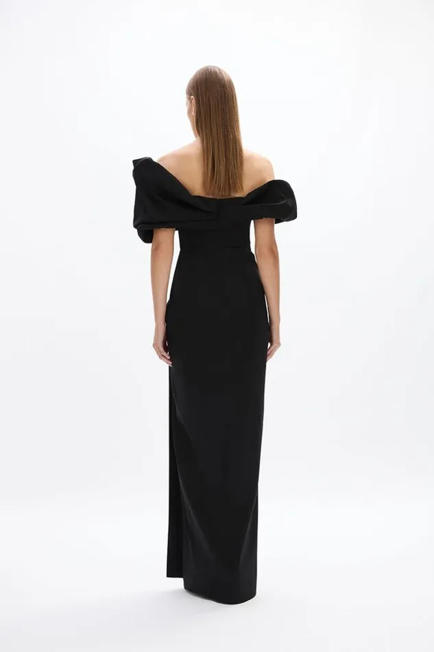 Women Black Dresses Rachel Gilbert Gia Gown Black