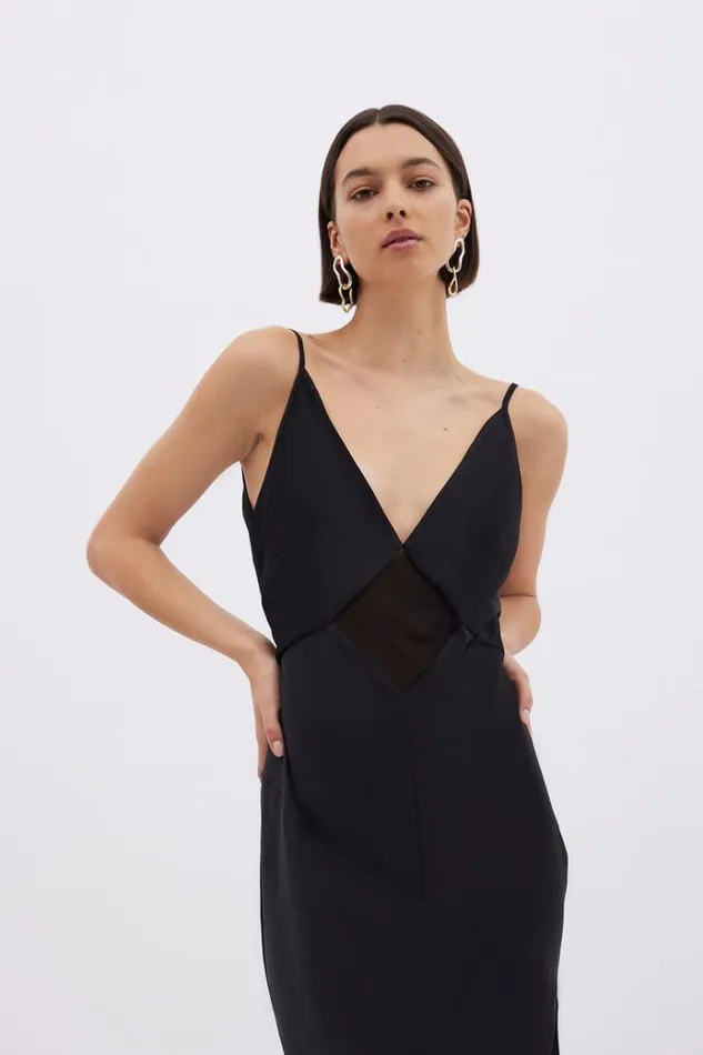 Women Black Dresses Rachel Gilbert VENUS GOWN Women Black Dresses Rachel Gilbert VENUS GOWN