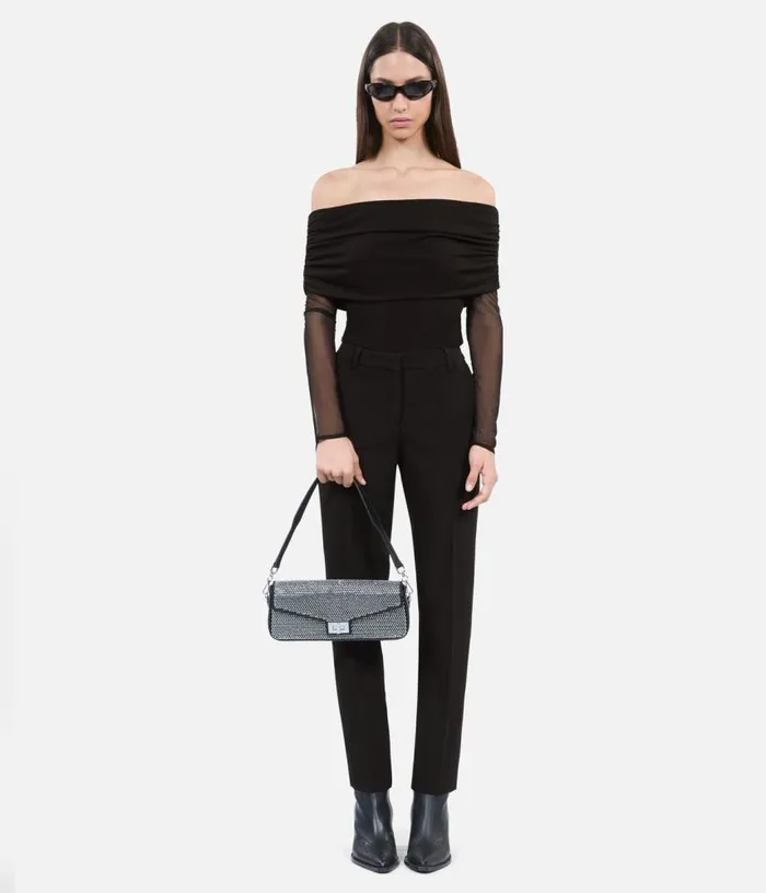 Women Black Jersey Top THE KOOPLES Blouses and Shirts