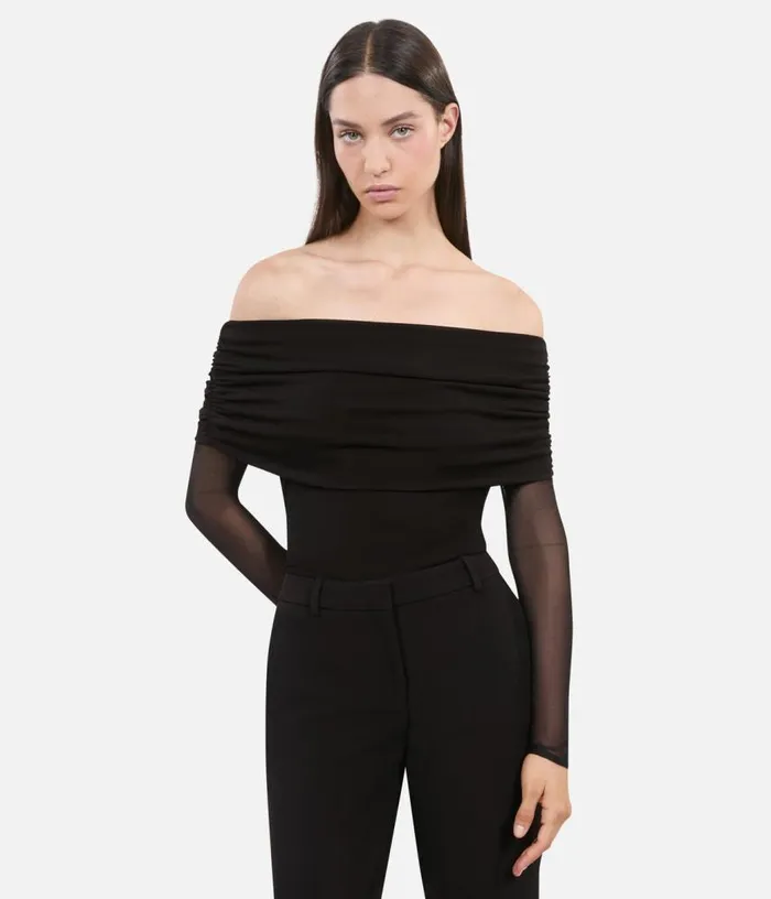 Women Black Jersey Top THE KOOPLES Blouses and Shirts