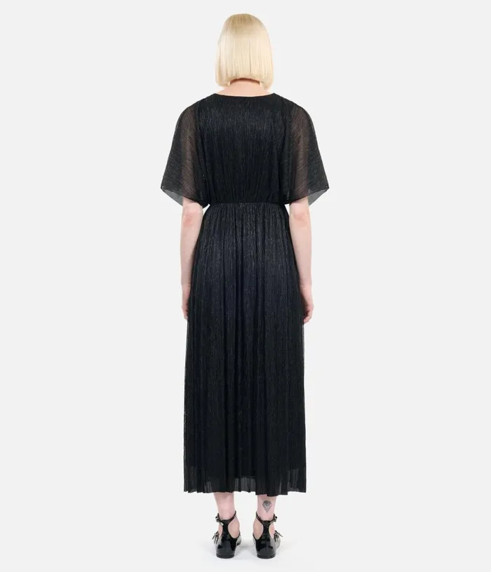 Women Black Metallic Long Dress THE KOOPLES Dresses and Jumpsuits