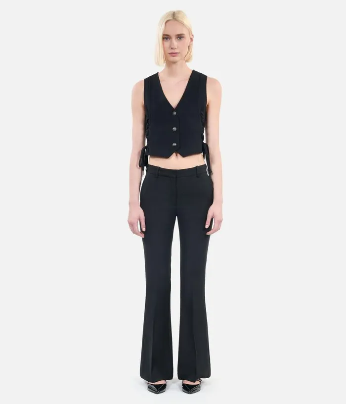 Women Black Waistcoat With Lacing THE KOOPLES Blazers and Suits