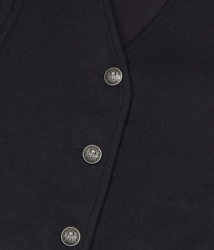 Women Black Waistcoat With Lacing THE KOOPLES Blazers and Suits