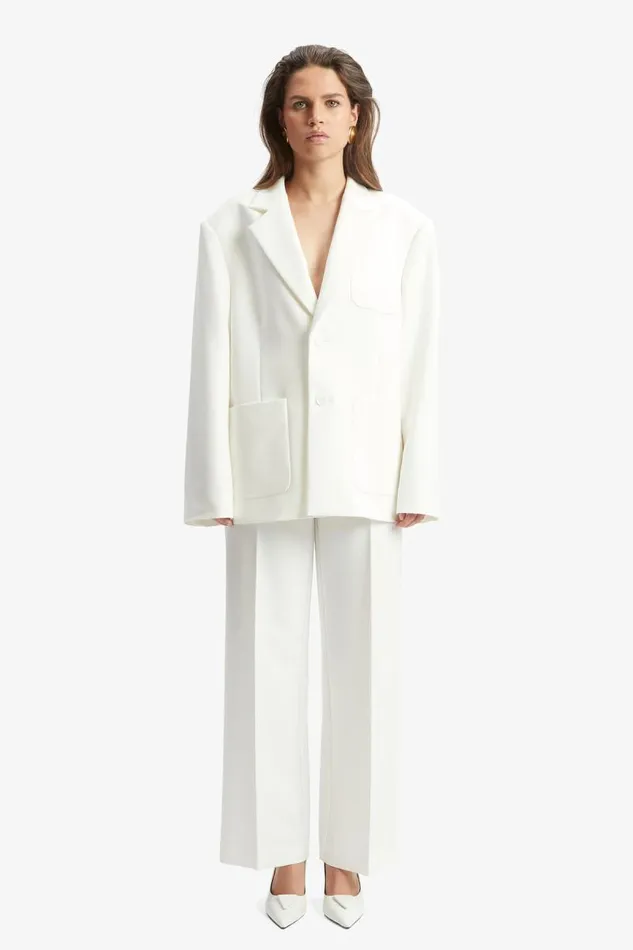 Women Blazers Bardot Halia Oversized Blazer In Orchid White Orchid White Women Blazers Bardot Halia Oversized Blazer In Orchid White Orchid White