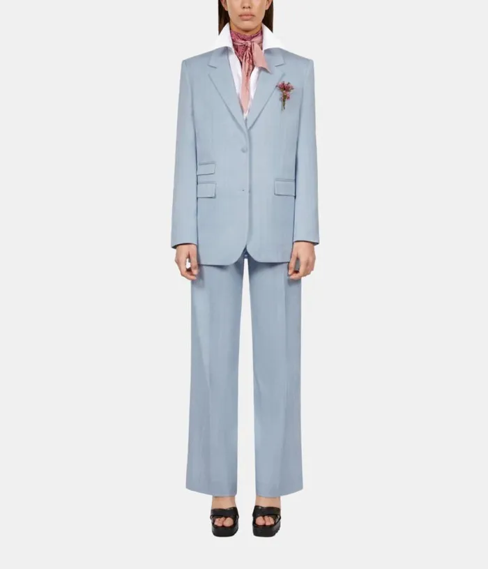 Women Blue Suit Jacket THE KOOPLES Blazers and Suits