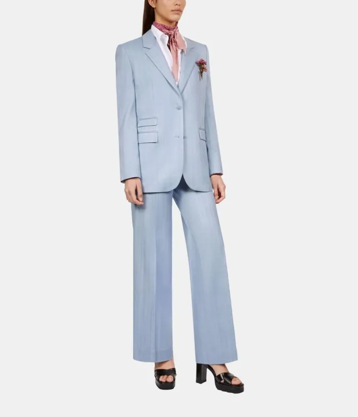 Women Blue Suit Jacket THE KOOPLES Blazers and Suits