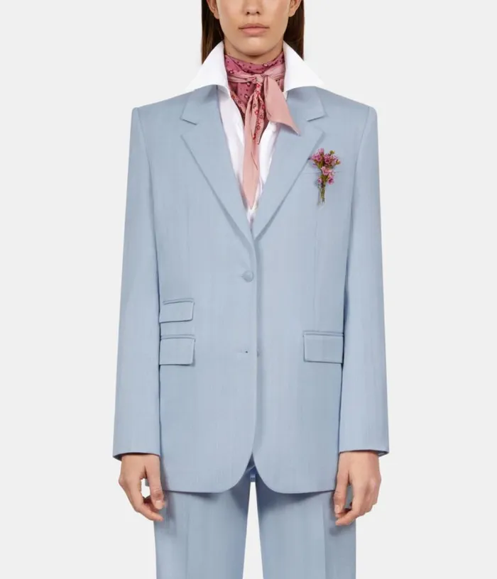 Women Blue Suit Jacket THE KOOPLES Blazers and Suits