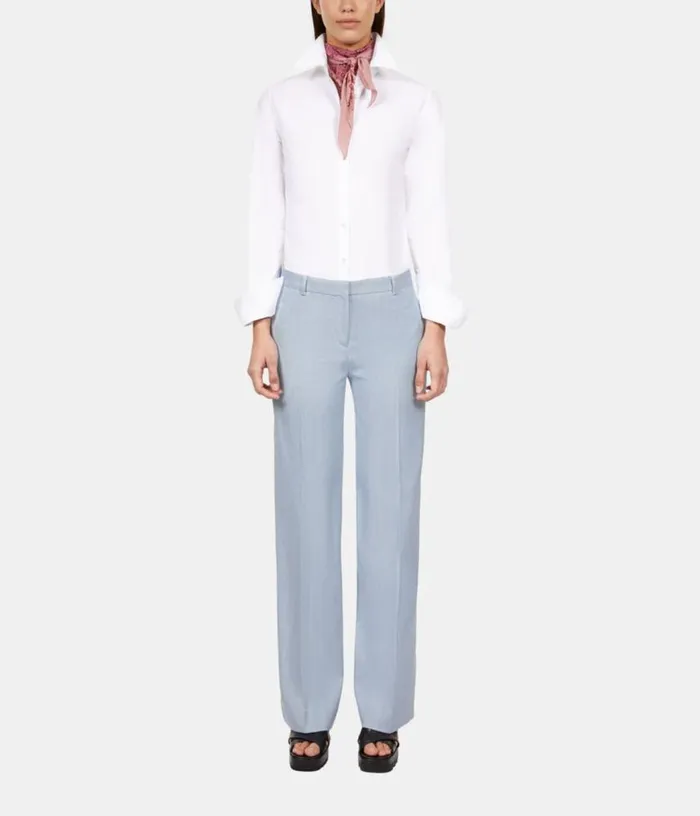Women Blue Suit Trousers THE KOOPLES Blazers and Suits