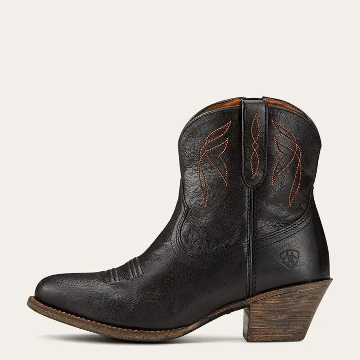 Women Booties Ariat Darlin Western Boot Old Black Women Booties Ariat Darlin Western Boot Old Black