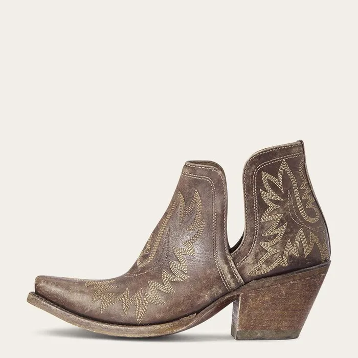 Women Booties Ariat Dixon Bootie Naturally Distressed Brown Women Booties Ariat Dixon Bootie Naturally Distressed Brown