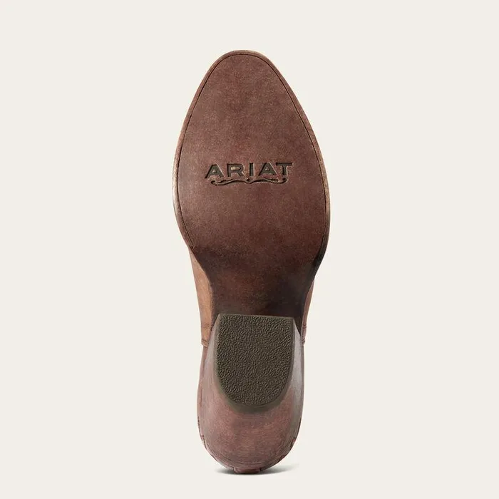 Women Booties Ariat Dixon R Toe Western Boot Naturally Distressed Brown Women Booties Ariat Dixon R Toe Western Boot Naturally Distressed Brown